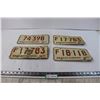 Image 1 : (4) Saskatchewan License Plates (1971)