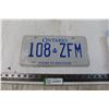Image 1 : Ontario License Plate
