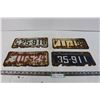 Image 1 : (4) Saskatchewan License Plates (1952, 1957, 1958, 1959)