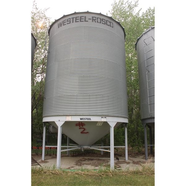 Westeel  6-Ring Hopper Btm Bin c/w ladder & opener, No skids, Located 58565 Hwy 827, 1.7 Km North of