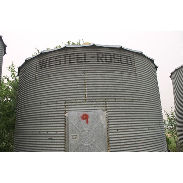 Westeel 5-Ring on concrete, Approx. 18' Dia. Located- 58303-RR213, West of Radway from Hwy 28, 1.2 K