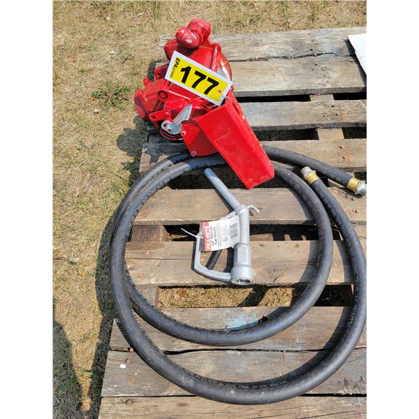 as new fill-rite 12 volt pump hose & nozzle