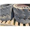 Image 2 : 4 times each (4-8 hole solid bobcat tires