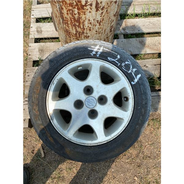 15" tire & 100 lb pro bottle