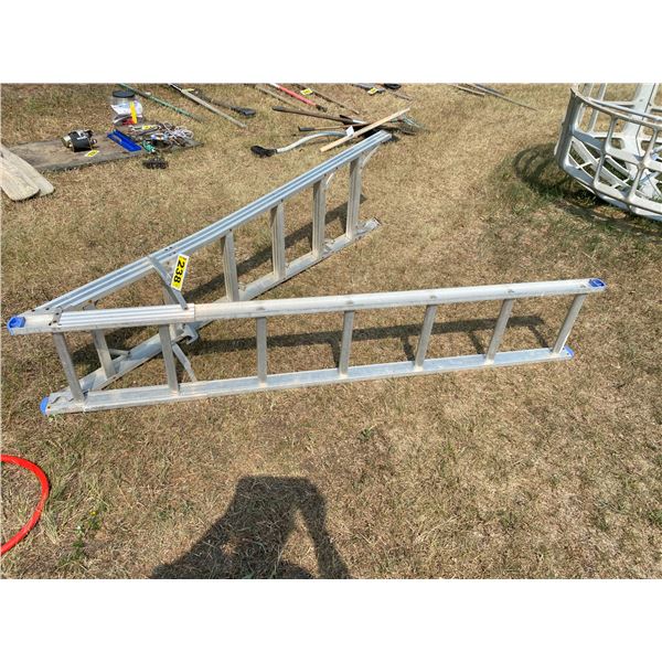folding alum step - ext. ladder