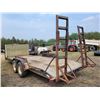 Image 2 : 2004 RT Trailer 5th wheel, 20' deck & 2' Dovetails, ramps, 2- Approx. 7,000 lb axles c/w wood tool b