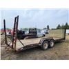 Image 5 : 2004 RT Trailer 5th wheel, 20' deck & 2' Dovetails, ramps, 2- Approx. 7,000 lb axles c/w wood tool b