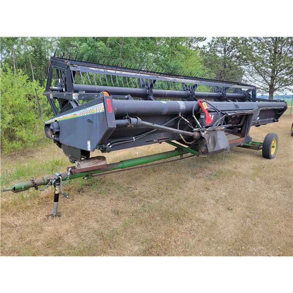 MacDon 25' straight cut header c/w transport, SN. 78112 (To Fit 2388 Combine) PH Nestor (780) 896-21