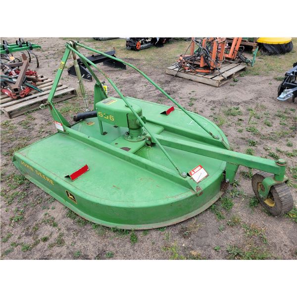 JD 506, Approx 62", 3 pt mower c/w linkage bar.