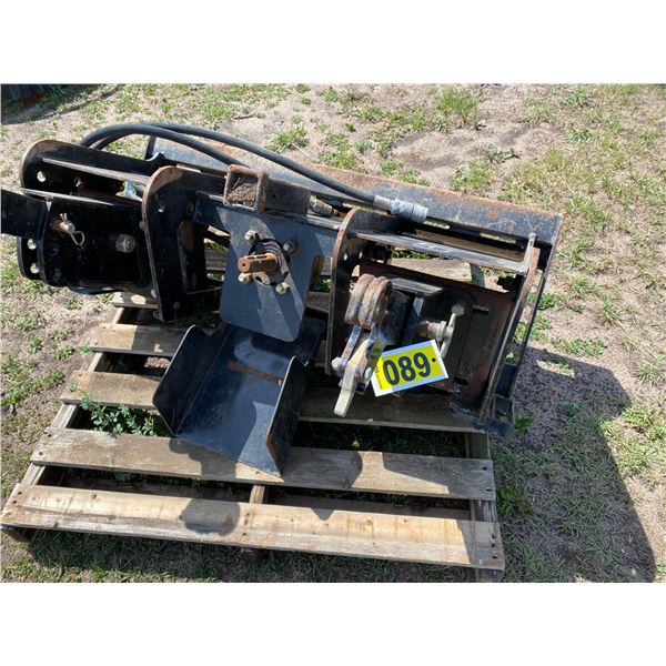 Bobcat attach. For hooking up to 3 pt hitch equip. c/w hyd. PTO drive.