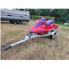 Image 2 : Approx. 1998 Bombardier GSX Ltd. Seadoo (Red) SN.ZZNG3369A898 c/w Karavan Single axle Trailer,
