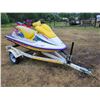 Image 3 : Bombardier XP Sea-doo (Yellow & White) c/w Seadoo Trailer, SN.ZZN84434E595