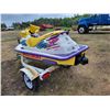 Image 6 : Bombardier XP Sea-doo (Yellow & White) c/w Seadoo Trailer, SN.ZZN84434E595