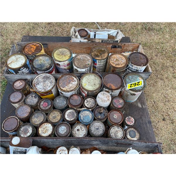 1 lot of paints, thinners, Cloverdale, Tremclad & mixed