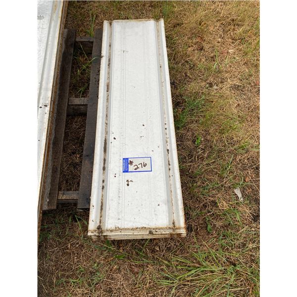 1 lot of metal sheeting, 13" x 43", Approx. 30 sheets