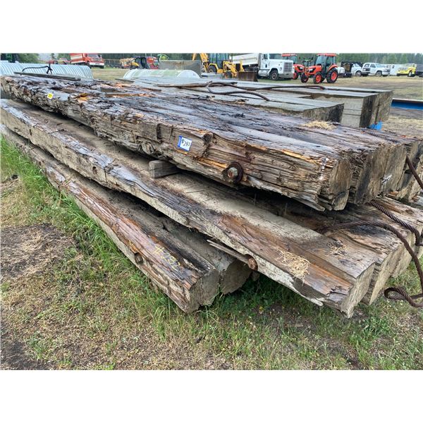 (so much each X 3) wood swamp matts, Approx. 12" x 20', Auction Co. will load