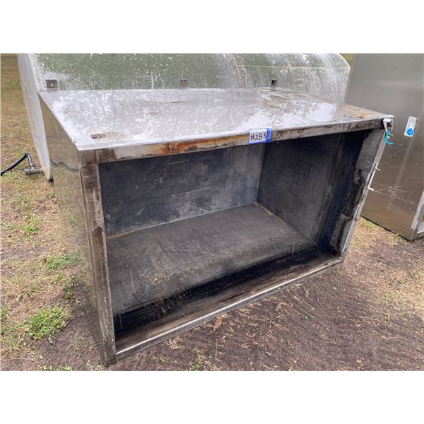 Stainless rectangular tank, 40" x 64"