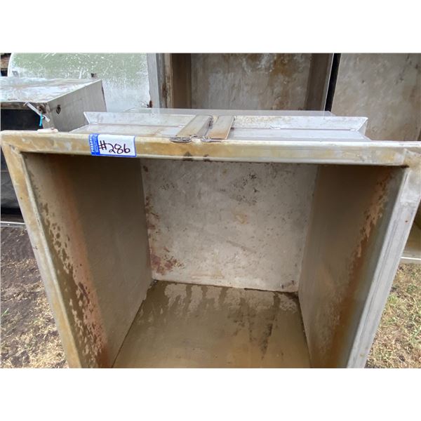 Stainless rectangular tank, 40" x 46"