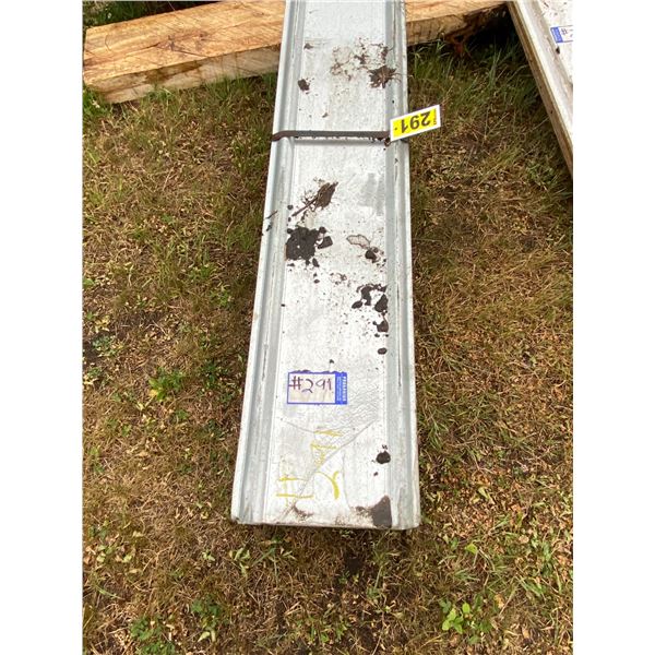 1- lift of metal sheeting, 13" x 57", Approx. 85