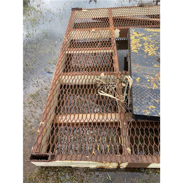 Steel crating & frame, Approx. 100" x 102"