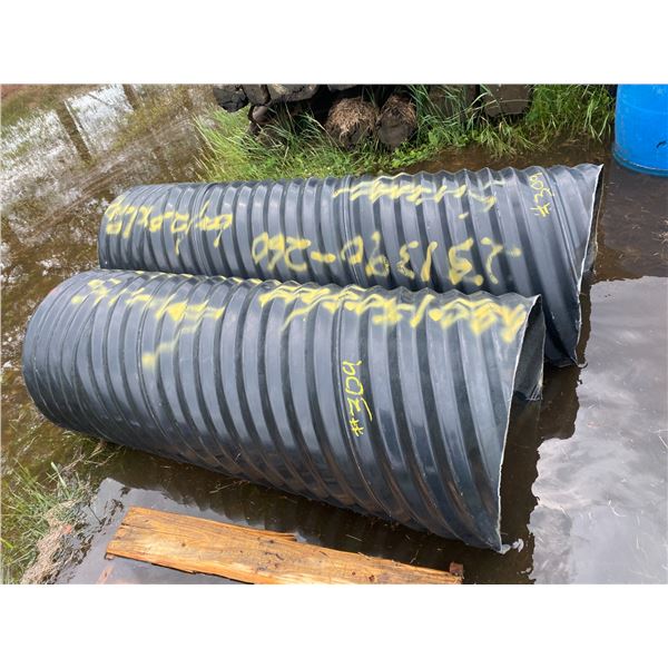 2- Black culverts, 24" x 75" & 24" x 60" (Selling together)