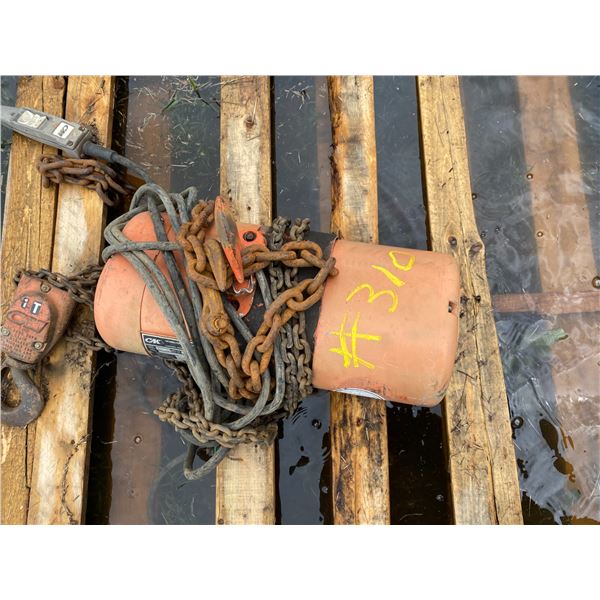 Elec. 1 ton Chain hoist (working)