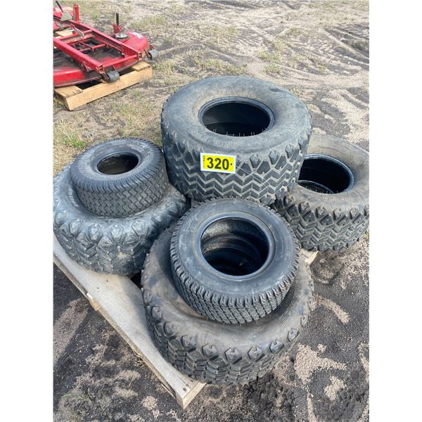 1- 15x6.00 tire & 5- 24x10.50 tires (Selling all together)