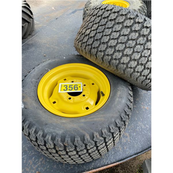 (So much each x 2) 23x10.50-12 tires c/w 5-hole rims. V.G.