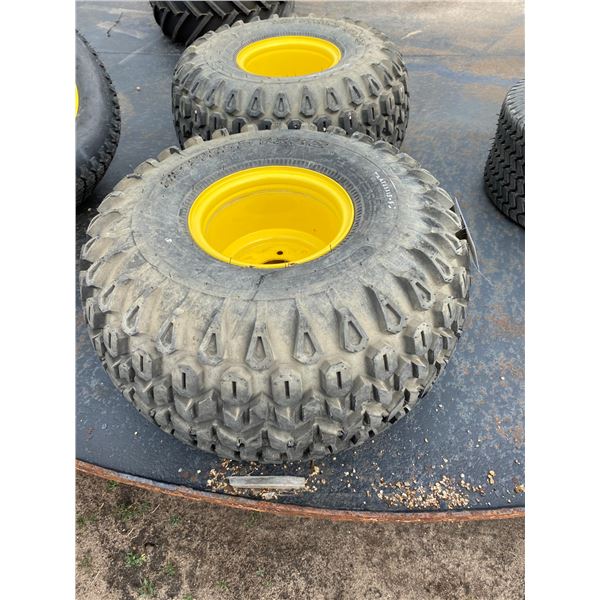 (So much each x 2) At 25x13-9 tires c/w 5-hole rims
