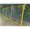Image 1 : Approx. 7' x 20' Yellow chain-link panel