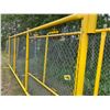 Image 1 : Approx. 7' x 20' Yellow chain-link panel