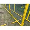 Image 2 : Approx. 7' x 20' Yellow chain-link panel