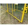 Image 2 : Approx. 7' x 20' Yellow chain-link panel c/w 8 1/2' Swinging gate