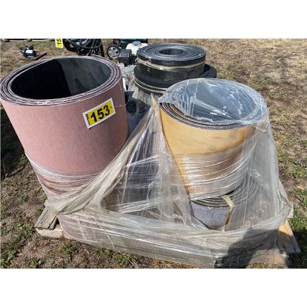 1- Pallet of Belting, from 4" to 30"