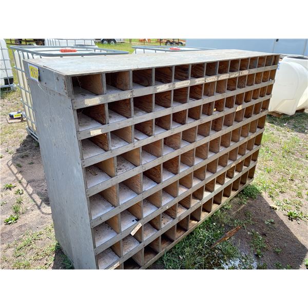 Double sided wood bolt bin