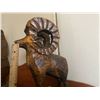 Image 2 : Wooden Sheep Statue, 14"