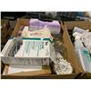 Image 2 : 3 BOXES OF ASSORTED MEDICAL, OFFICE, & SPA ITEMS