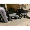 Image 2 : 4' FOLDING TABLE, ASSORTED MEDICAL / SPA STOOLS, & BOX OF SHORETEL 230 COMMERCIAL PHONE HANDSETS