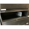 Image 2 : BLACK METAL 6 DRAWER 36"W X 18"D X 76"H LATERAL FILE / STORAGE CABINET