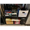 Image 2 : BLACK METAL LIGHT DUTY ADJUSTABLE SHELF OF ASSORTED OFFICE PRODUCTS & PRINTER INK