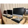 Image 1 : LOT OF 3 HP ALL IN ONE COMPUTER / MONITORS, HARD DRIVES REMOVED