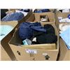 Image 2 : LARGE BOX OF ASSORTED BED COVERS, SPA, & OFFICE PRODUCTS