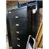 Image 2 : HON BLACK METAL 6 DRAWER 36"W X 18"D X 76"H LATERAL FILE / STORAGE CABINET