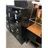 Image 2 : BLACK METAL 4 DRAWER STANDARD FILE CABINET