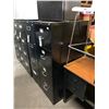 Image 2 : HON BLACK METAL 4 DRAWER STANDARD FILE CABINET