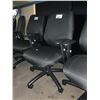 Image 2 : BLACK PATTERNED HIGH BACK MULTI ADJUSTABLE MOBILE OFFICE CHAIR