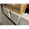 Image 2 : WHITE 3 DOOR 70"W X 19"D X 24"H COMMERCIAL STORAGE CABINET