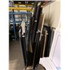 Image 2 : LARGE LOT OF ASSORTED SIZED BLACK FRAMED MATTED GLASS ADVERTISEMENT PICTURES