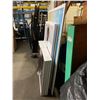 Image 2 : LARGE LOT OF ASSORTED SIZED WHITE FRAMED MATTED GLASS ADVERTISEMENT PICTURES