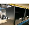 Image 2 : BLACK 2 TIER 20"W X 24"D X 20"H RECEPTION SIDE TABLE / PRINTER STAND